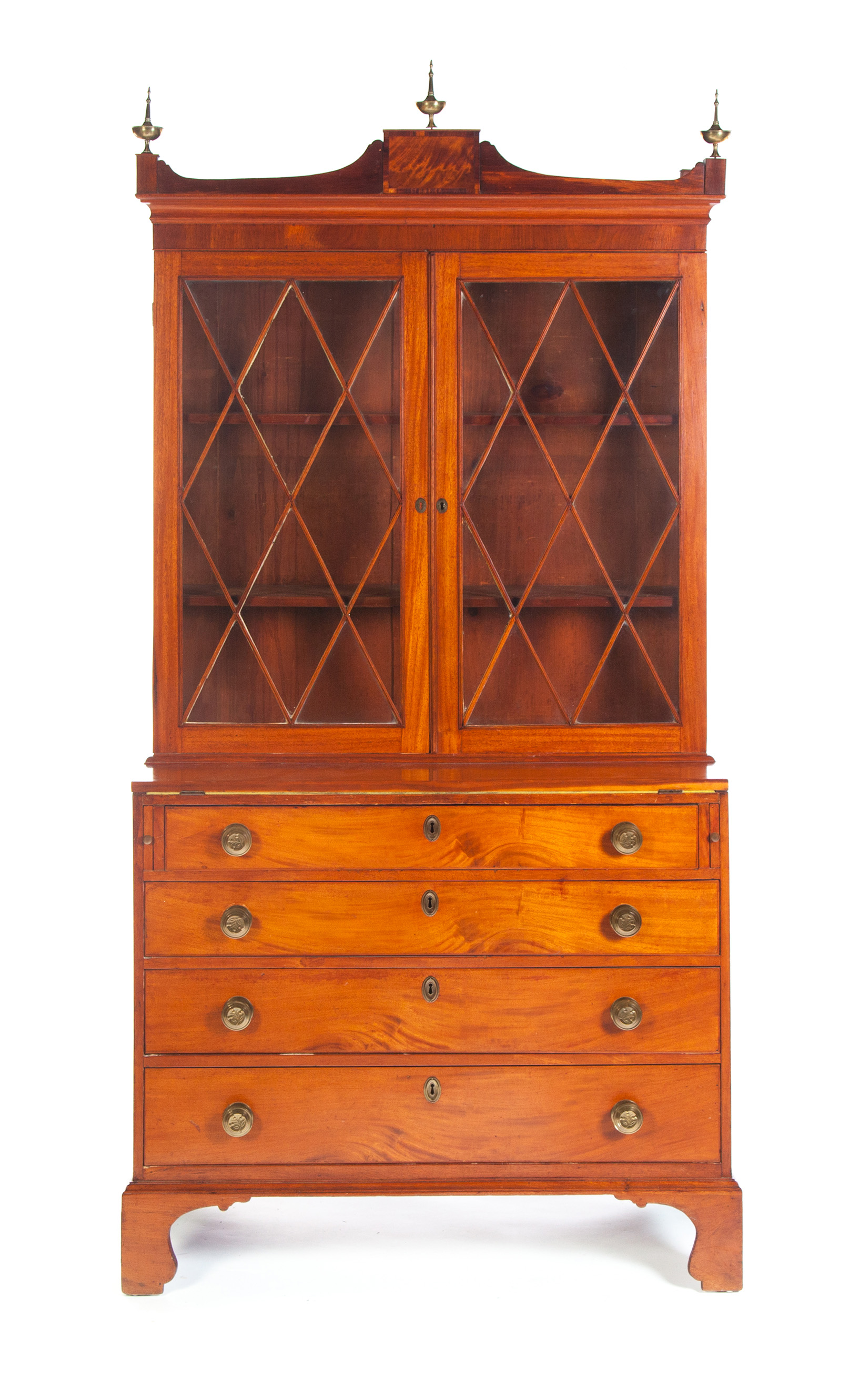 Appraisal: AMERICAN FEDERAL SECRETARY First quarter- th century cherry with pine