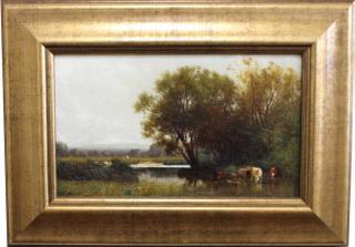 Appraisal: th C American School Bucolic Landscape th C American School