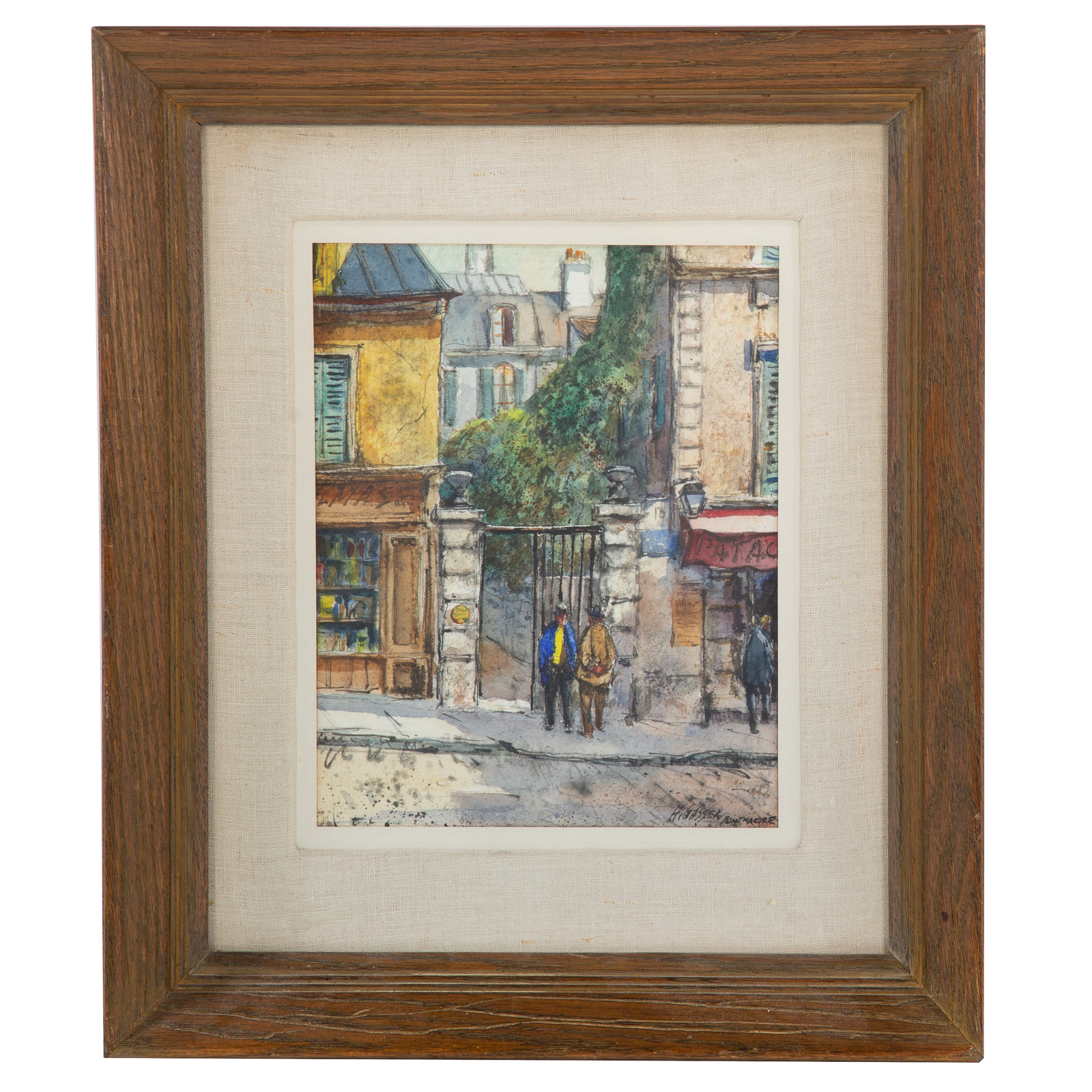 Appraisal: HENRY GASSER THE IRON GATE WATERCOLOR American - Watercolor on