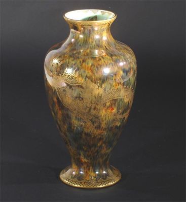 Appraisal: A Wedgwood Dragon lustre baluster vase designed by Daisy Makeig