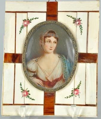 Appraisal: A Miniature Portrait of Maria Paulina Sister of Napoleon Illegibly