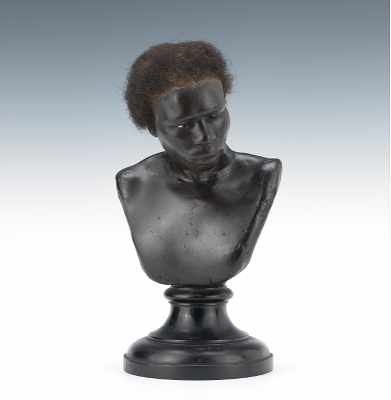 Appraisal: A Rare th Century Continental Wax Bust An unusual th