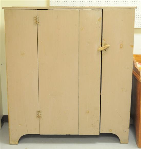 Appraisal: Pine cabinet with single door cream paint finish with one