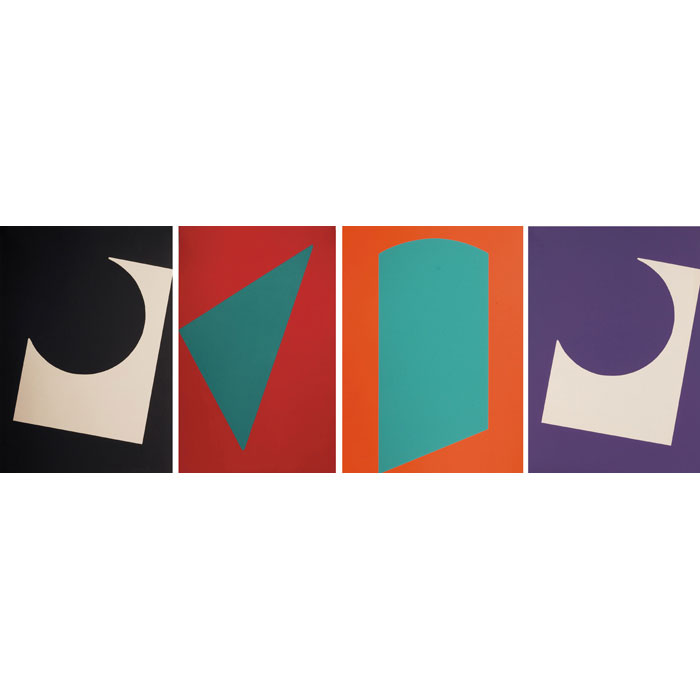 Appraisal: Leon Polk Smith American - Abstract Compositions c group of