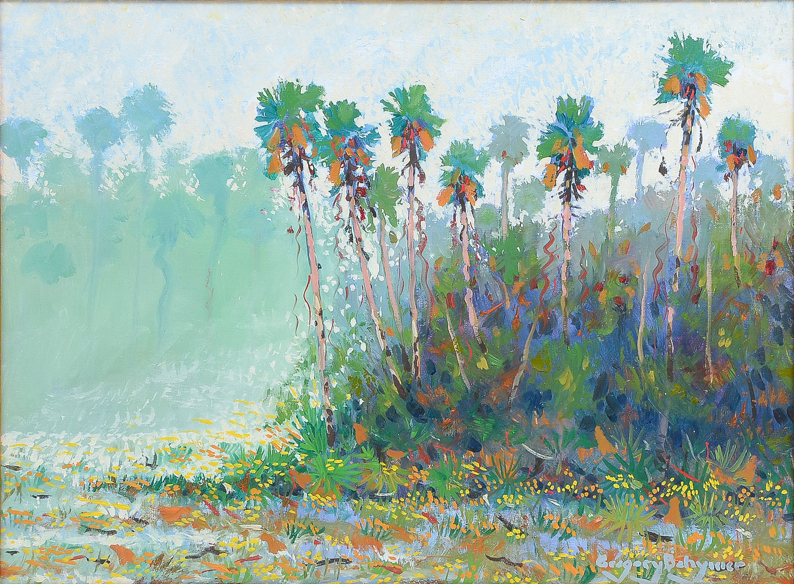 Appraisal: BEHYMER Gregory Lee American - ''Palm Jungle Saint John's River