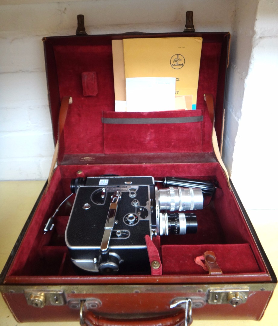 Appraisal: A vintage Bolex H reflex cine camera cased