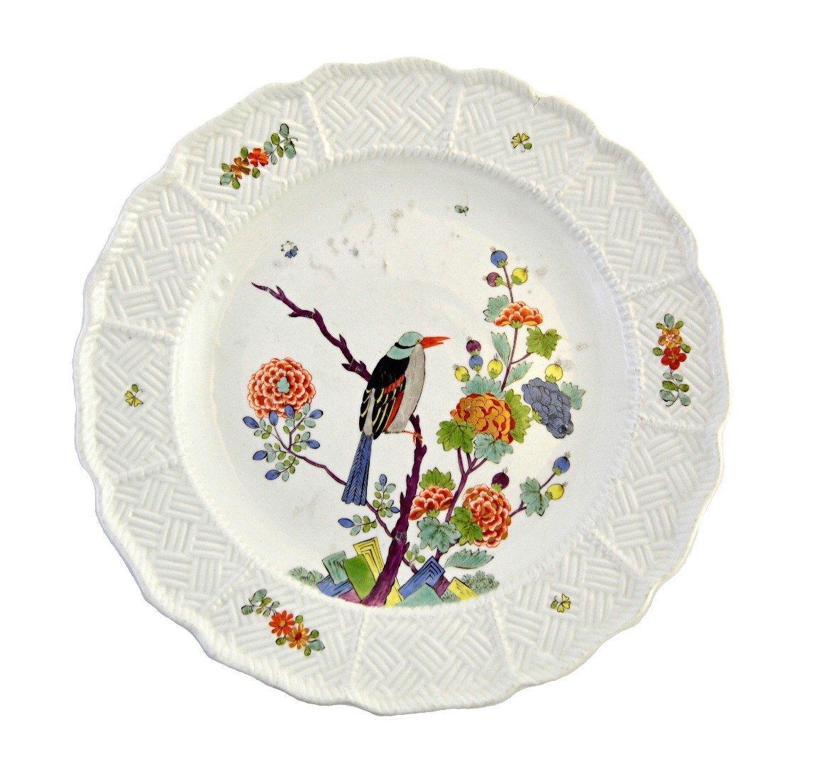 Appraisal: A Meissen plate circa - painted in the Kakiemon palette