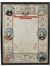 Appraisal: GOUACHE ON VELLUM - th c Nun's Holy Vows of