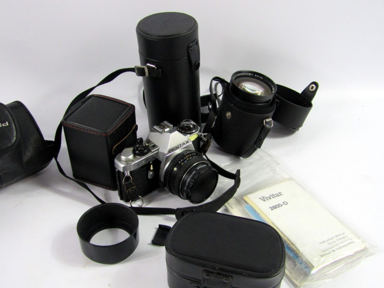 Appraisal: A Pentax ME Super mm camera and a telephoto lens