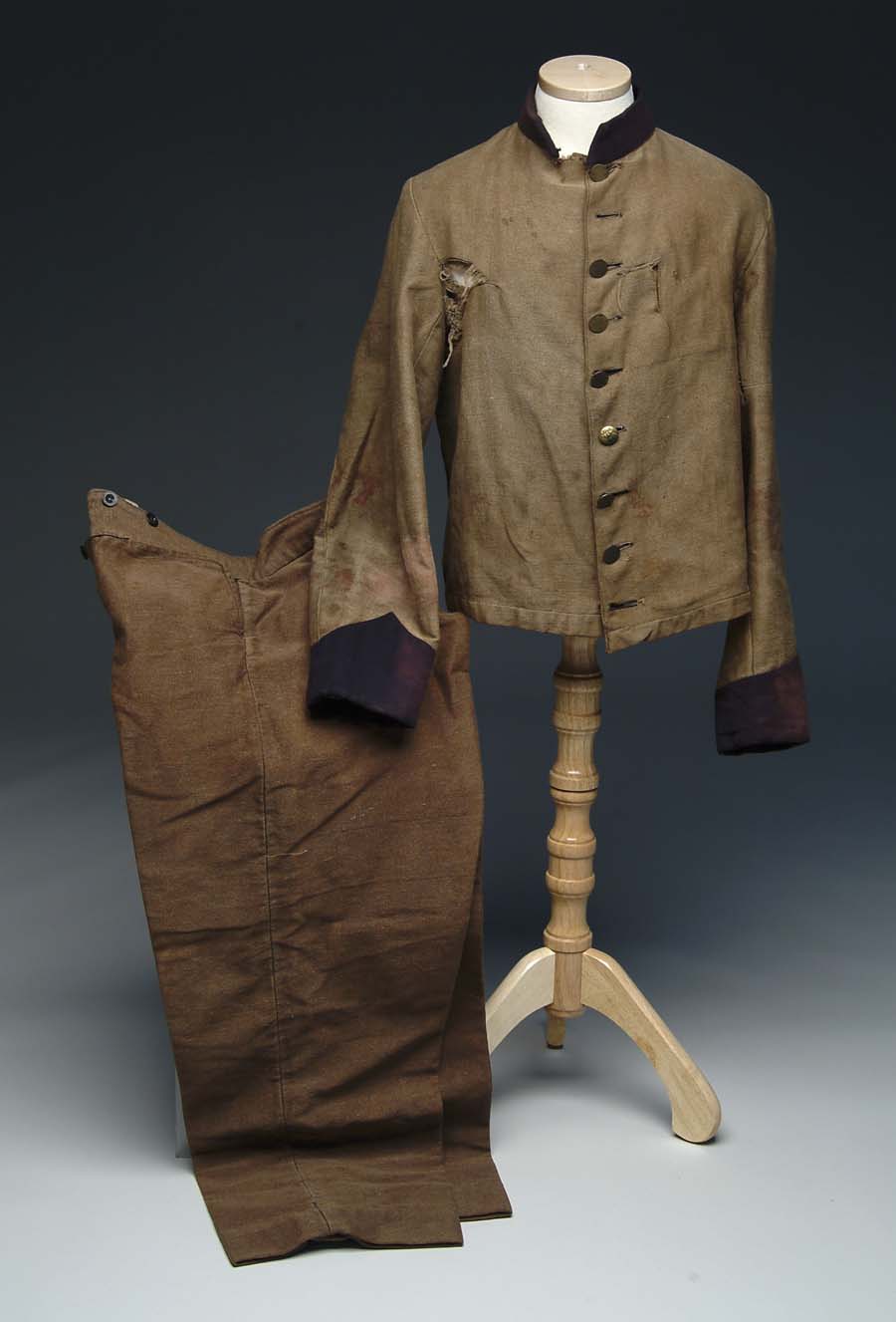 Appraisal: CONFEDERATE UNIFORM JACKET AND PANTS This important lot includes a