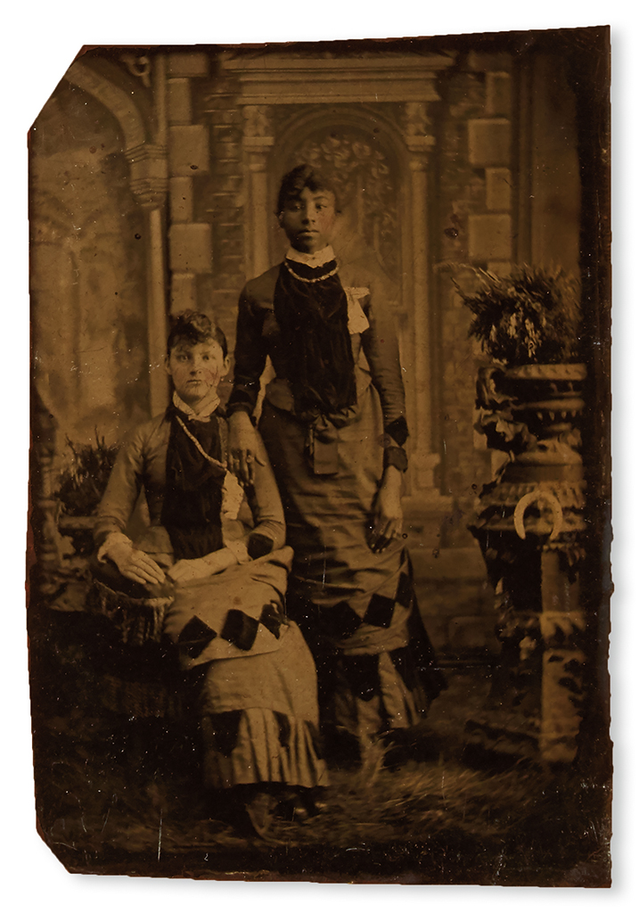 Appraisal: PARTNERS PHOTOGRAPHY--EARLY AND CASED IMAGES Photograph of black and white