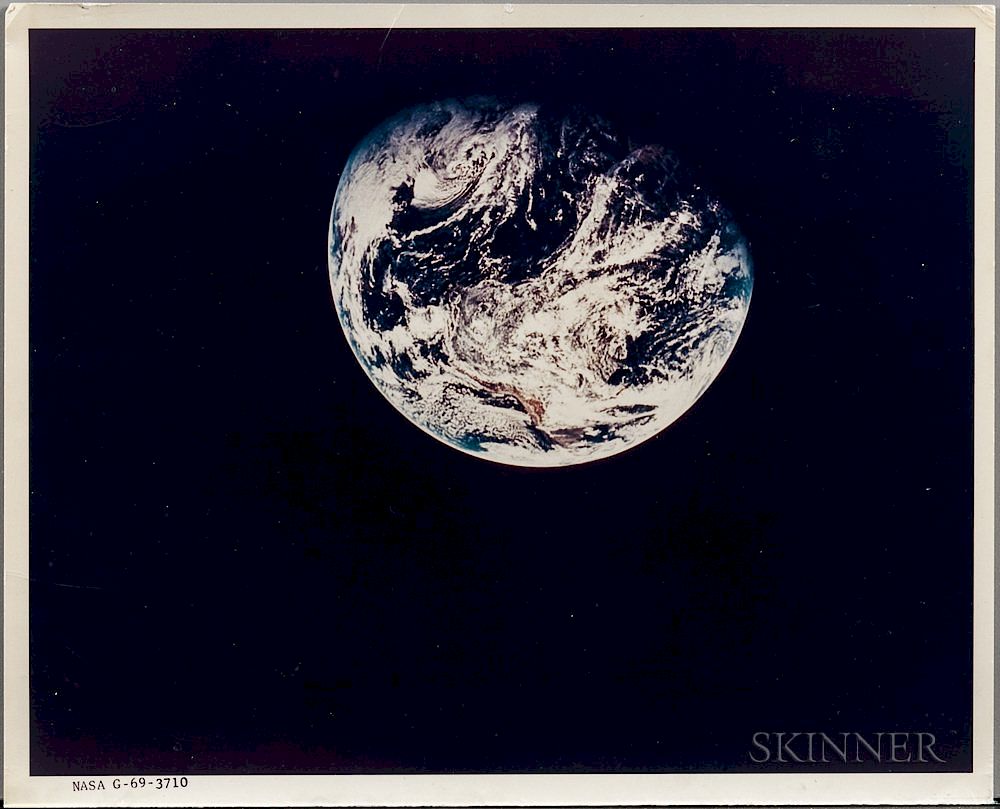 Appraisal: Apollo A View of Earth Showing Nearly the Entire Western