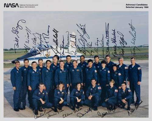 Appraisal: Astronaut Candidates Portrait Official NASA color lithograph signed by all