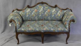 Appraisal: th Century Italian Rococo Carved Walnut Settee Probably Veneto and