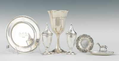 Appraisal: A Lot of Six Sterling Silver Table Articles Including Wallace