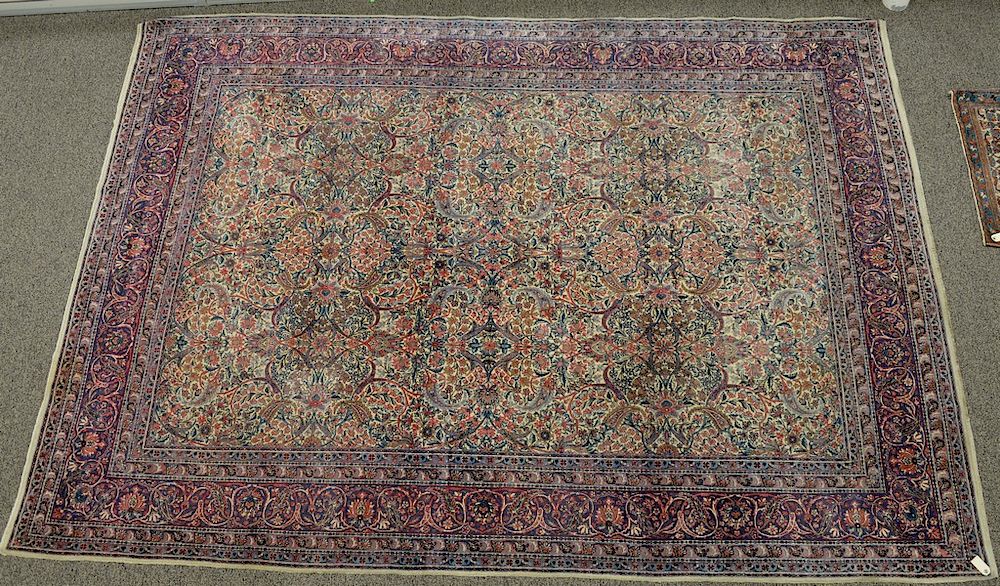 Appraisal: Kirman Oriental carpet ' x ' Kirman Oriental carpet '