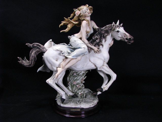 Appraisal: Giuseppe Armani Porcelain Figurine entitled Liberty depicting mythical woman on