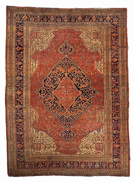 Appraisal: A Fereghan Sarouk carpet Central Persia circa size approximately ft