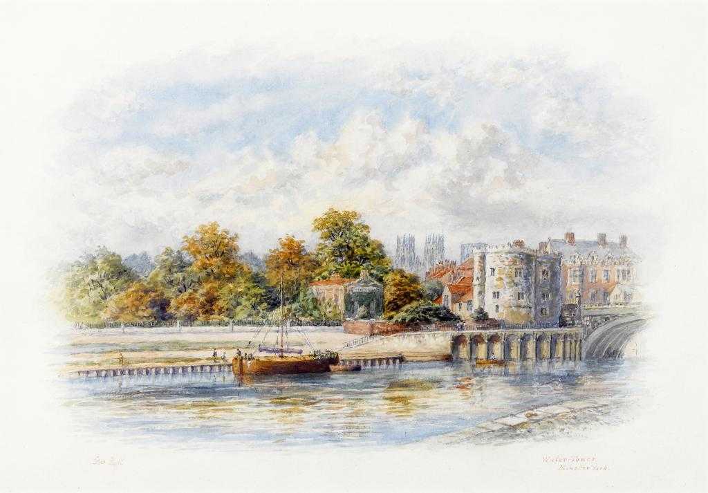 Appraisal: GEORGE FALL - YORK AND THE RIVER OUSE FROM LENDAL