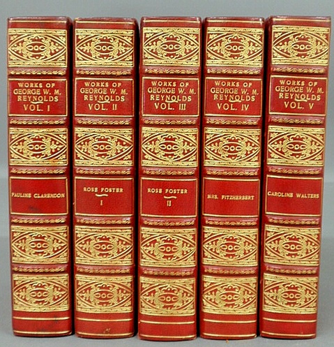 Appraisal: - Books- volume set half-calf red leather The Works of