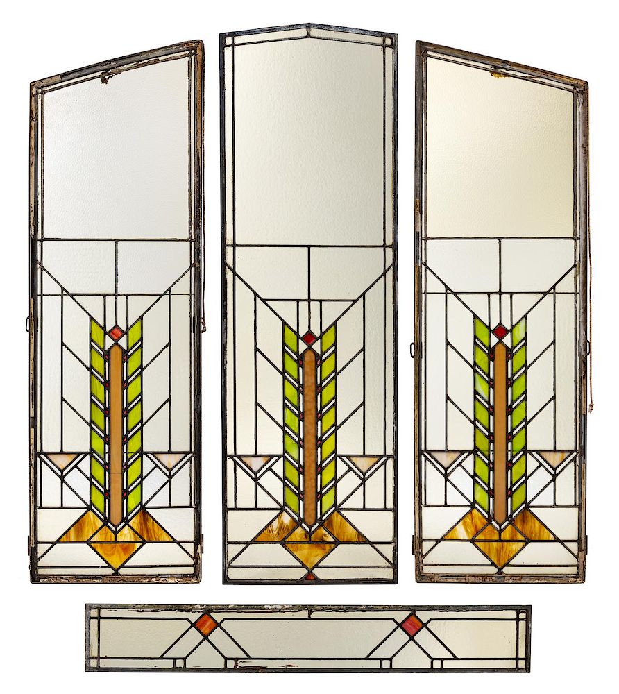 Appraisal: William Eugene Drummond American - A Set of Four Windows