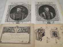 Appraisal: A collection of lithographs of kings and queens of England