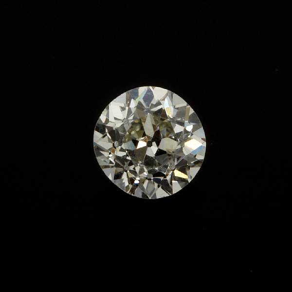 Appraisal: An unmounted diamond the old European-cut diamond weighing carat