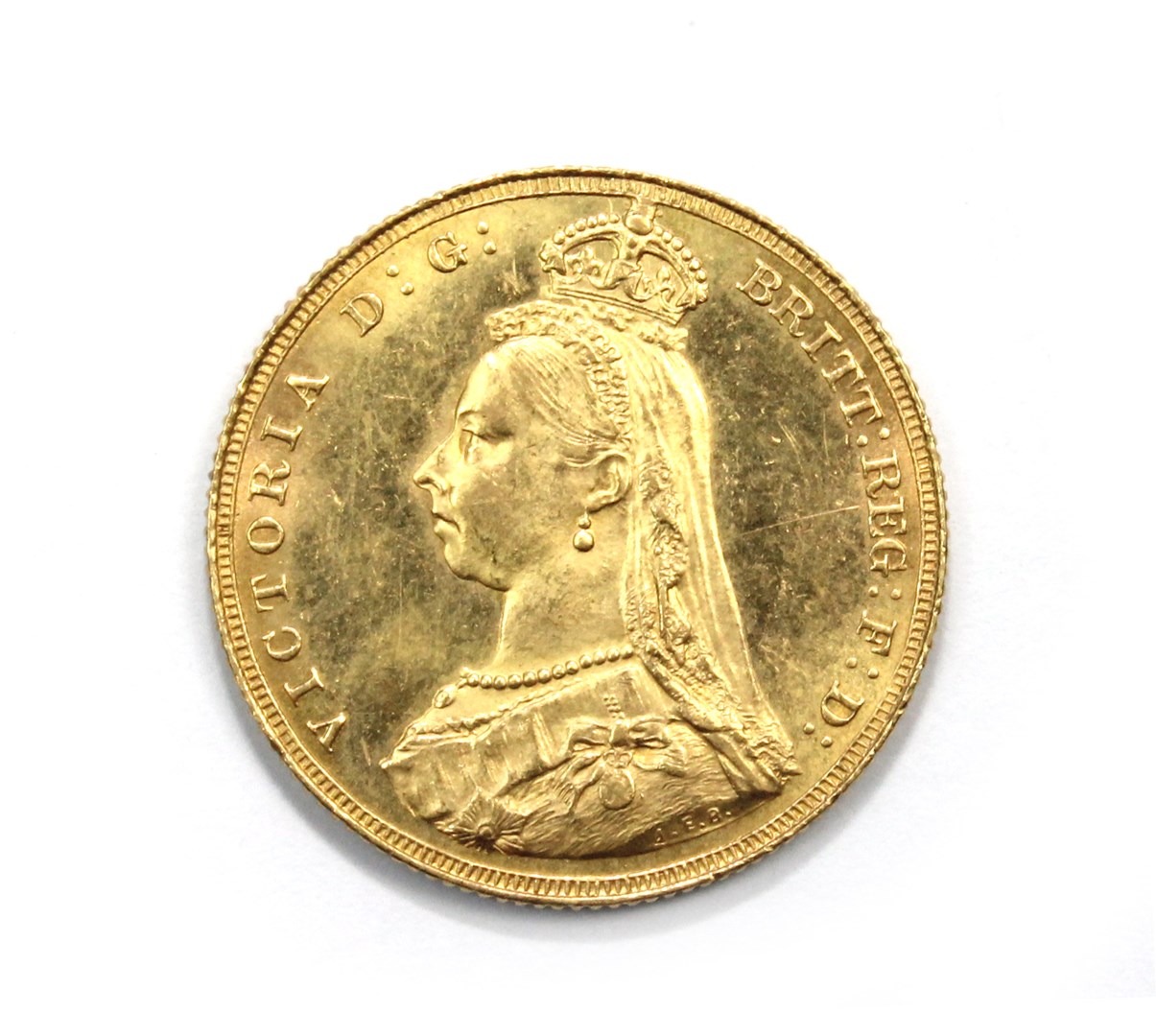 Appraisal: Victoria Sovereign jubilee head rev St George Almost extremely fine