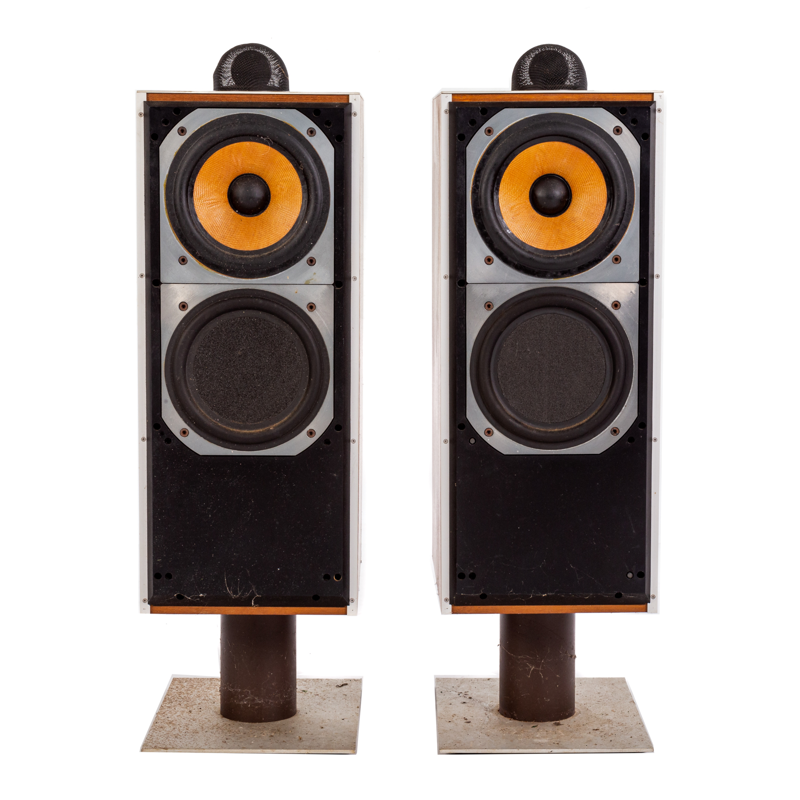 Appraisal: BOWERS AND WILKINS DM SPEAKERS A pair of floor standing