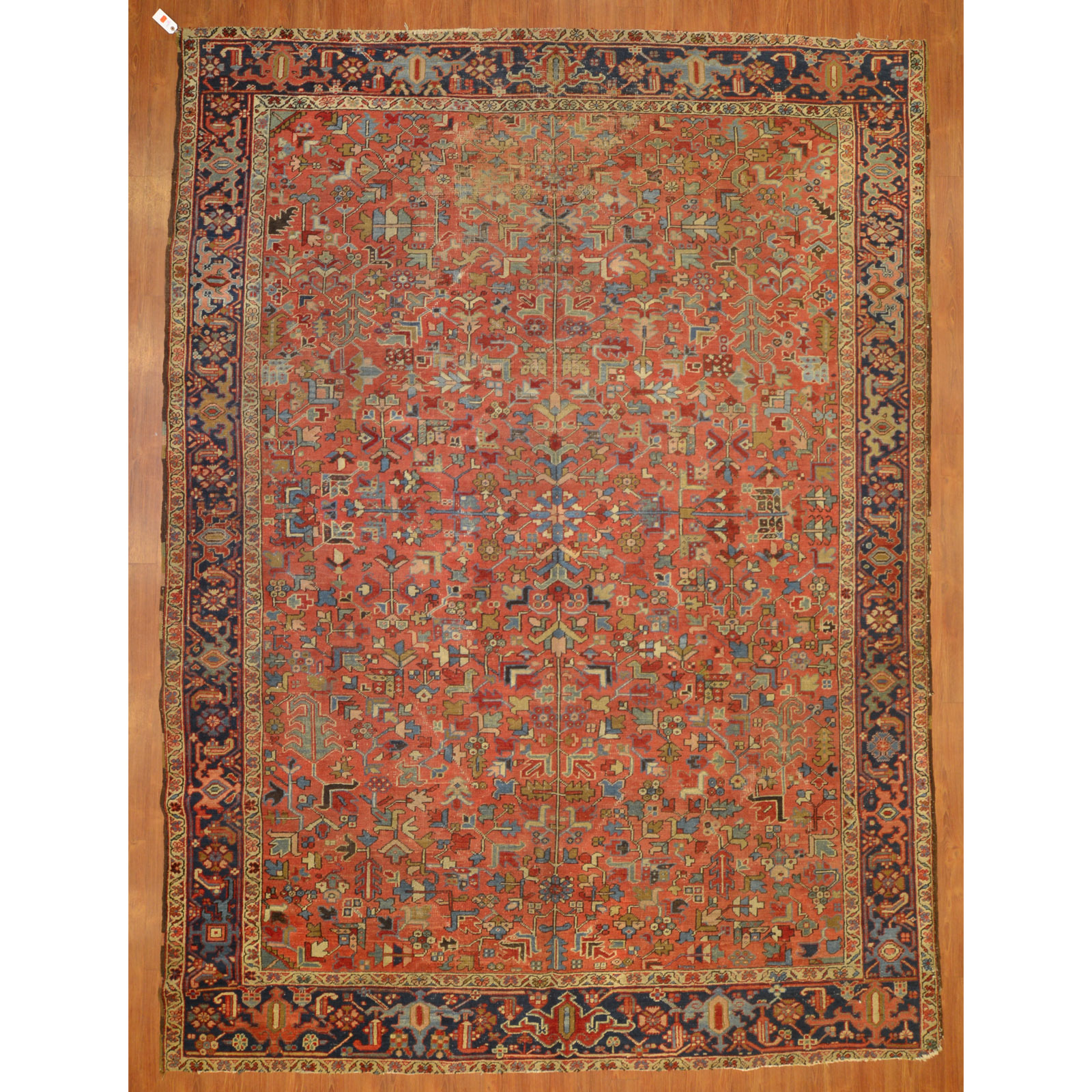 Appraisal: SEMI-ANTIQUE HERIZ RUG PERSIA X Second quarter- th century hand-knotted