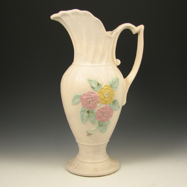 Appraisal: Hull Open Rose - Pitcher Open Rose pitcher in white