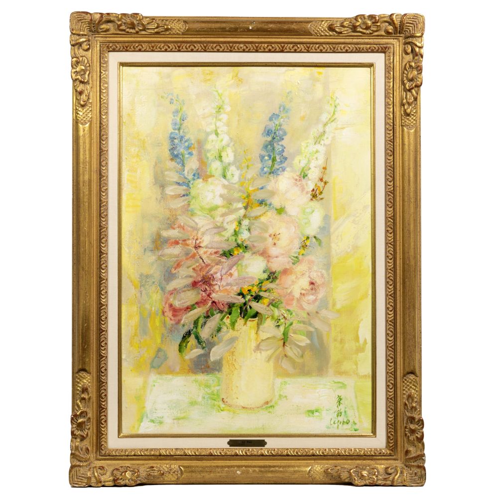 Appraisal: LE PHO VIETNAMESE FRENCH - FLEURS OIL ON CANVASUndated signed