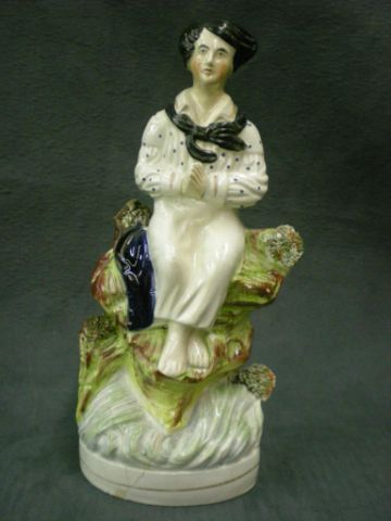 Appraisal: Staffordshire Paul figurine lead character in play Paul and Virginia