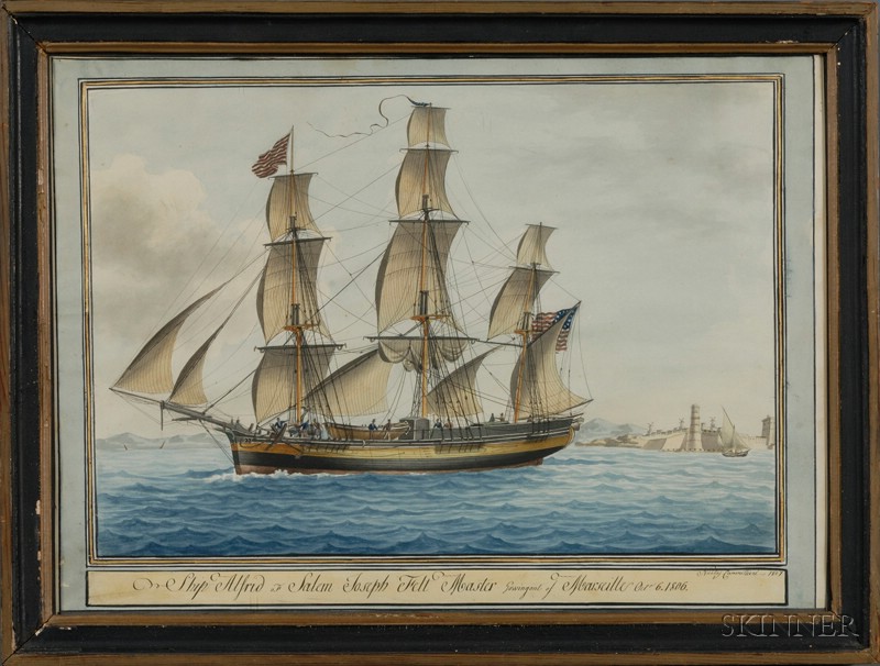 Appraisal: Nicholas Cammillieri Maltese ac - Ship Alfred of Salem Joseph