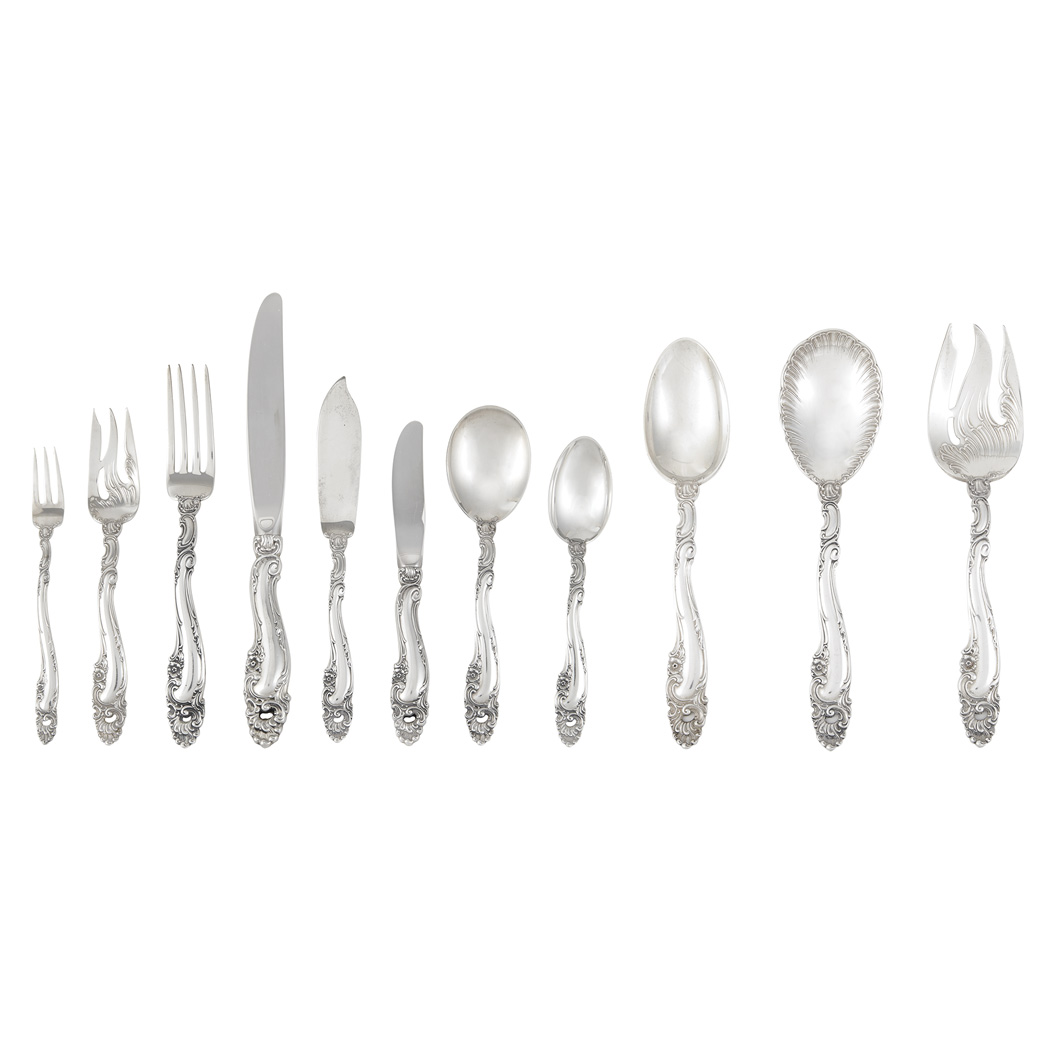 Appraisal: Gorham Sterling Silver Flatware Service In the Decor pattern comprising