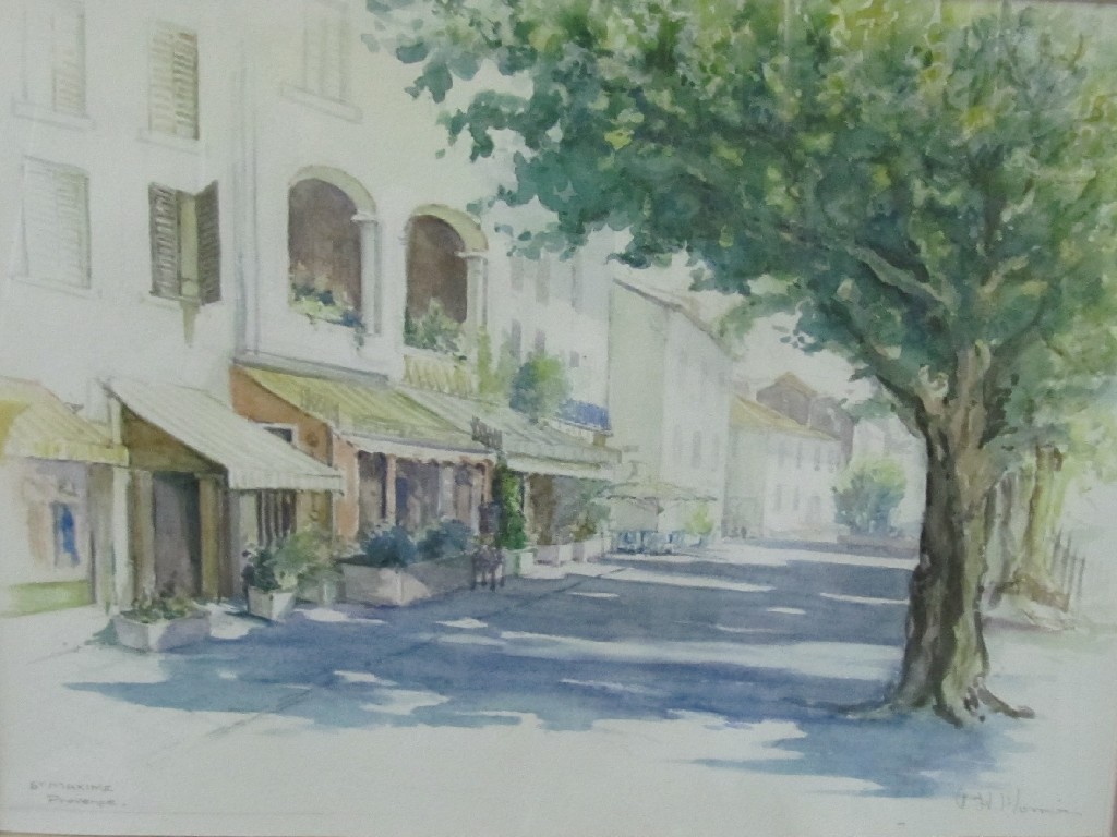 Appraisal: Watercolour 'St Maxine Provence' signed A H Morrison