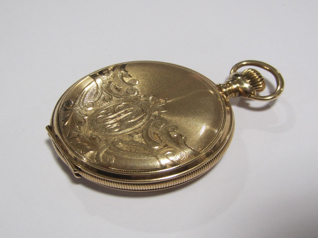 Appraisal: Fourteen carat gold cased fob watch