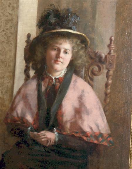 Appraisal: Maria R Dixon American d Portrait of a Lady in