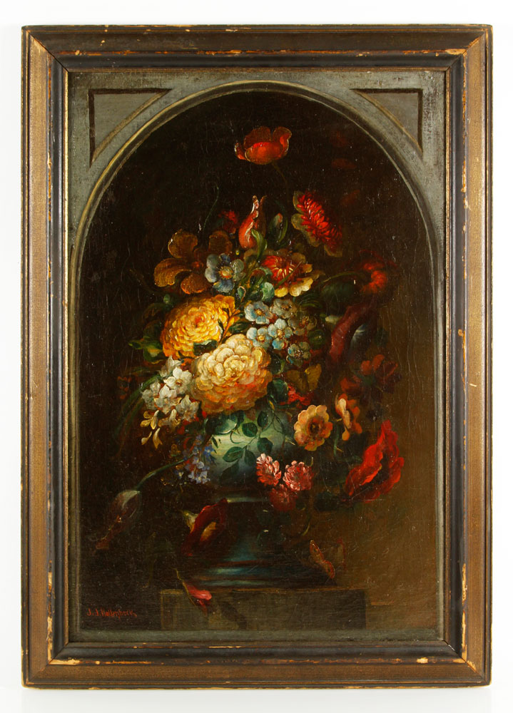 Appraisal: - Hollenbeck Floral Still Life O C J J Hollenbeck