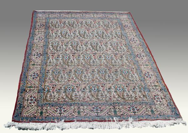 Appraisal: HAND TIED QUM RUG Approx ' '' X ' ''