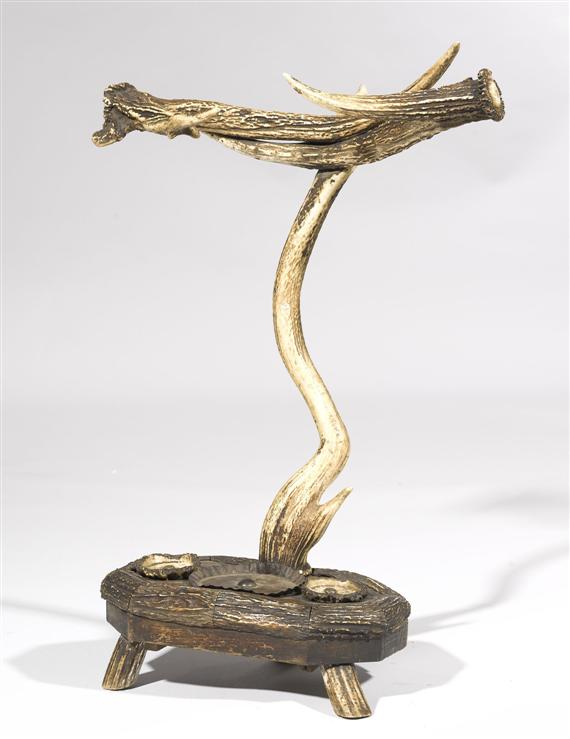 Appraisal: A DEER ANTLER UMBRELLA STAND Alpine th c H cm