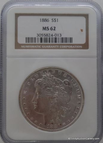 Appraisal: Morgan MS Silver Dollar CoinGraded certified and slabbed by NGC