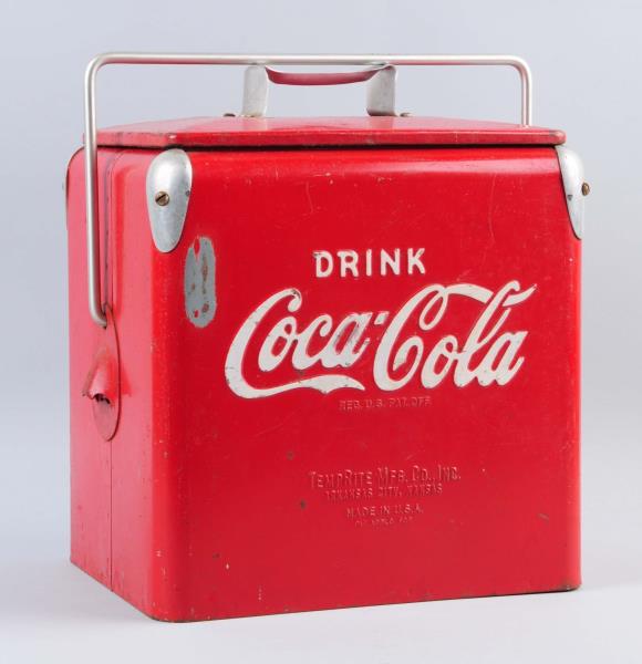 Appraisal: s Coca - Cola Cooler Moderate rubs and scratches to