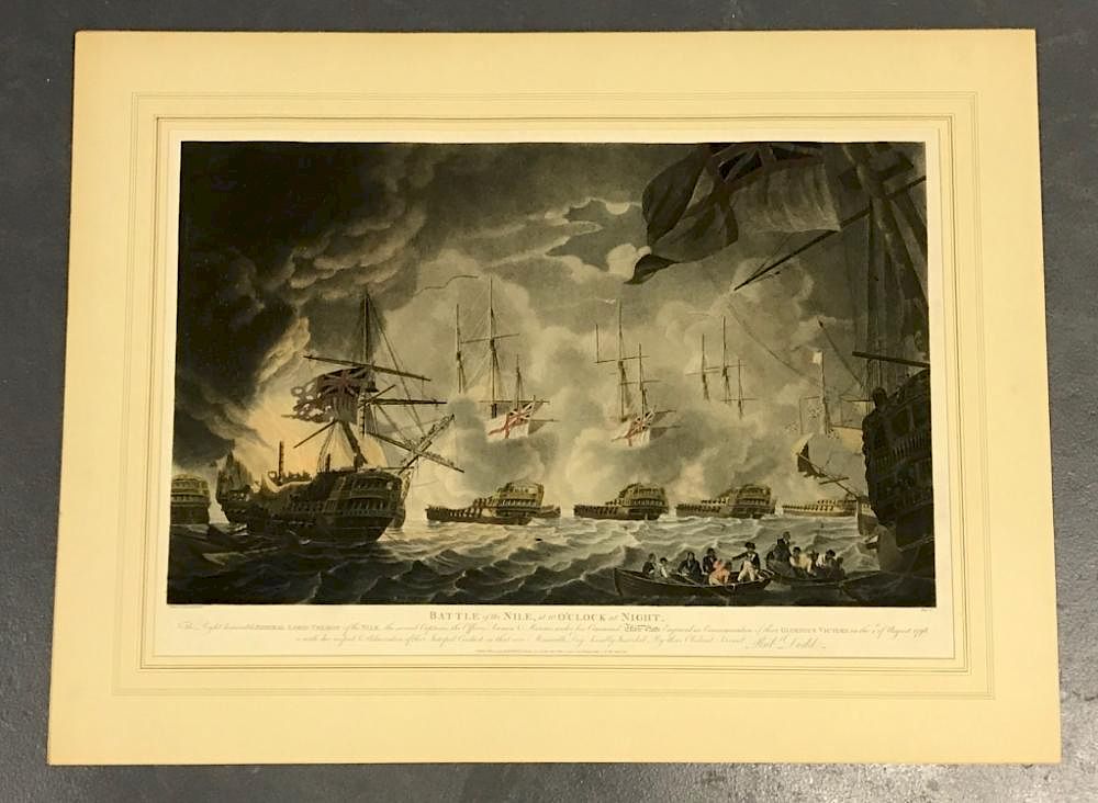 Appraisal: Robert Dodd United Kingdom - Print Unframed print Battle of