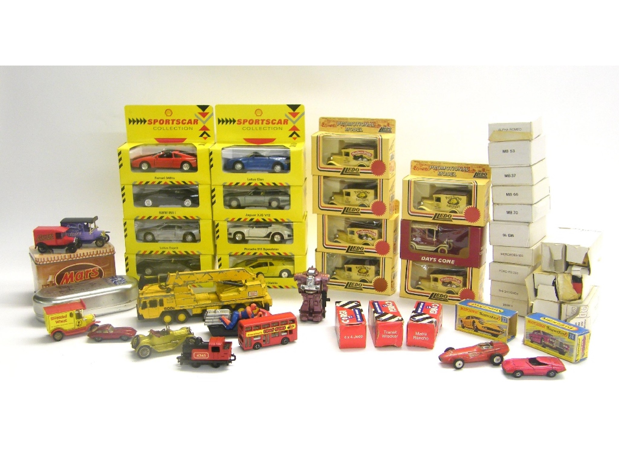 Appraisal: Eight boxed Shell Sports Car Collection diecast toys seven Lledo