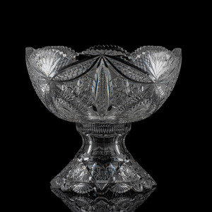 Appraisal: A Brilliant Period Cut Glass Punch Bowl Height x diameter