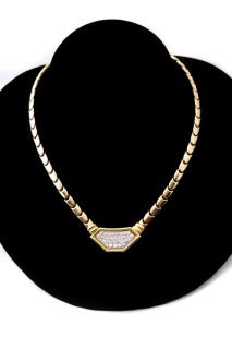 Appraisal: Ladies k k Two Ladies k yellow gold necklace having