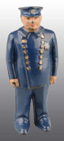 Appraisal: Cast Iron Policeman Still Bank Description Manufactured by Arcade Condition