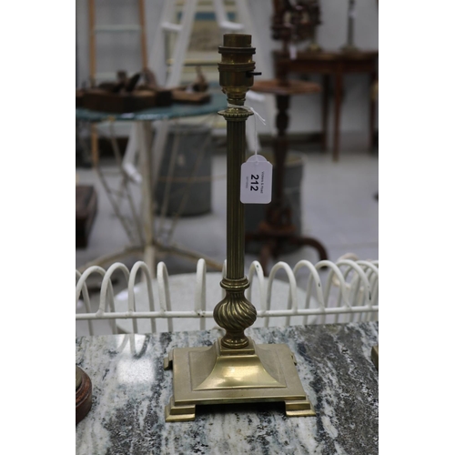 Appraisal: Brass table lamp unknown working order approx cm H