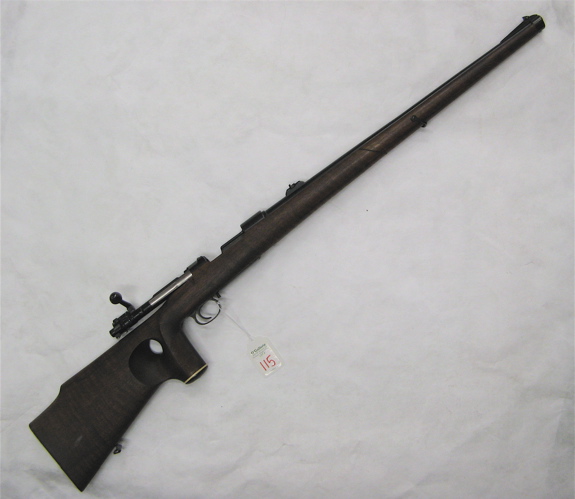 Appraisal: GERMAN MODEL MAUSER BOLT ACTION TARGET RIFLE mm caliber barrel